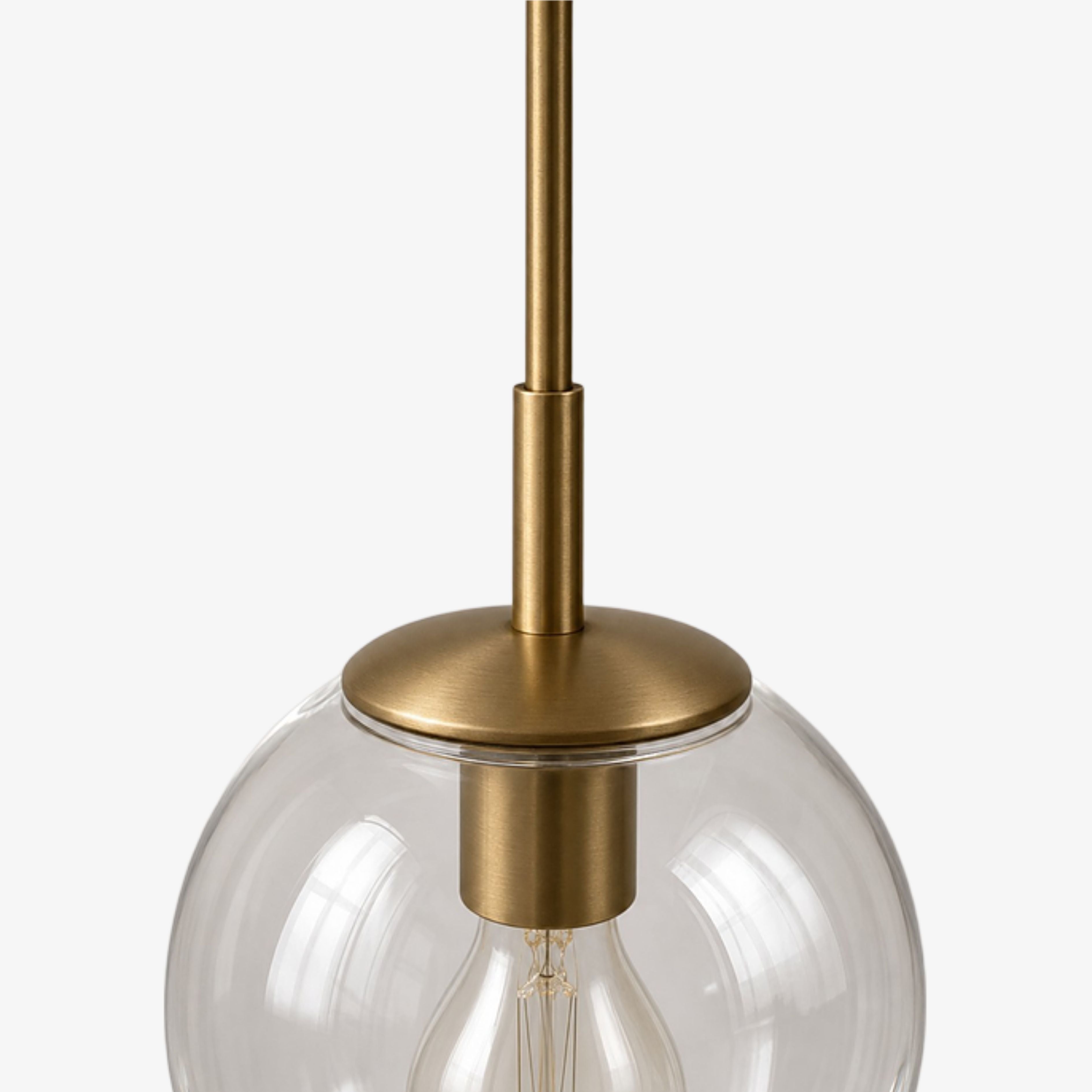 Luma Glass Globe Modern Pendant Light for Dining Room