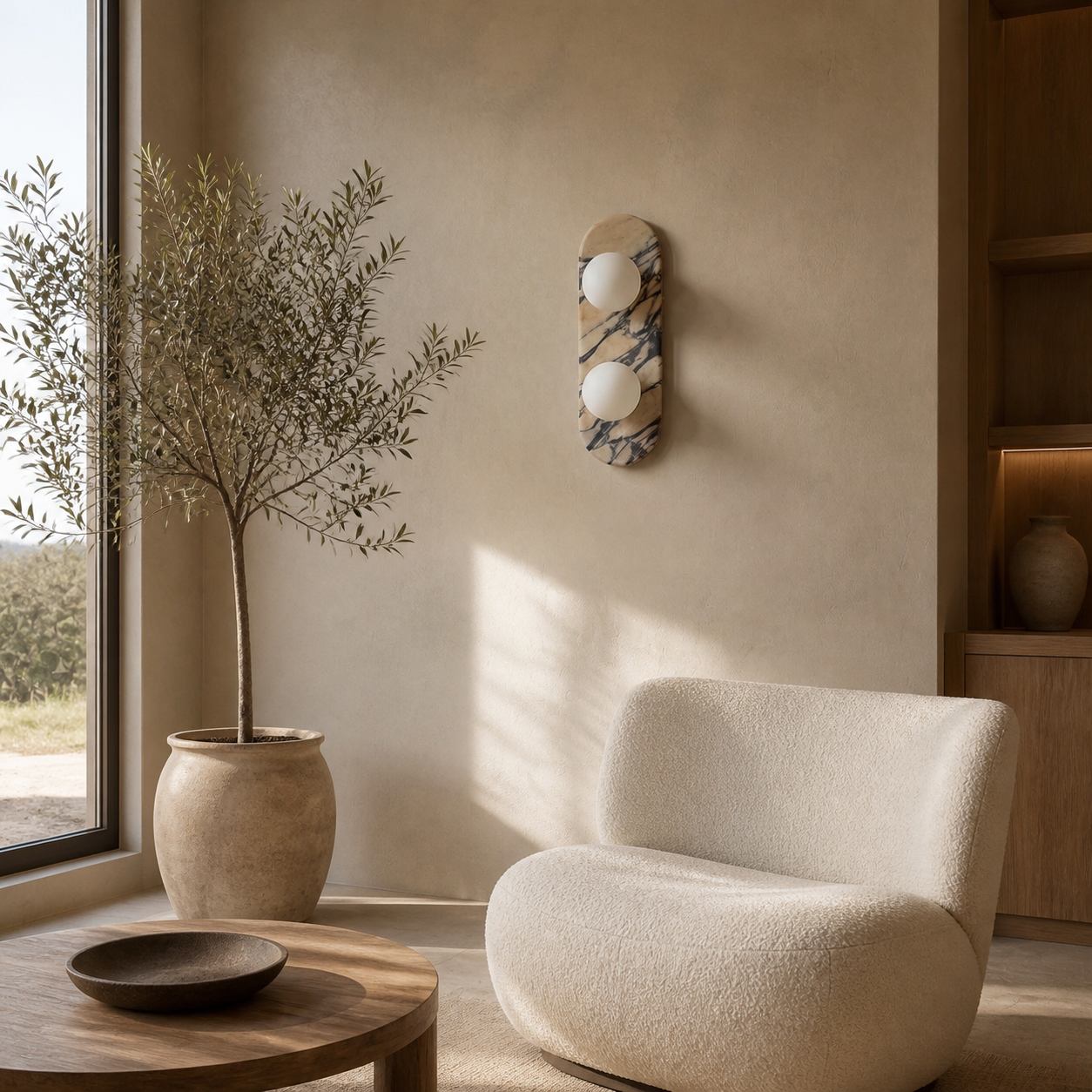 Modern Minimalist Vertical Wall Lamp with Slim Profile for Bedroom Bedside and Accent Lighting