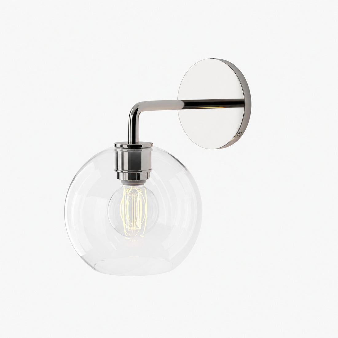 Selvion Artistic Globe Sconce Light - Handcrafted Glass Sculptural Wall Fixture