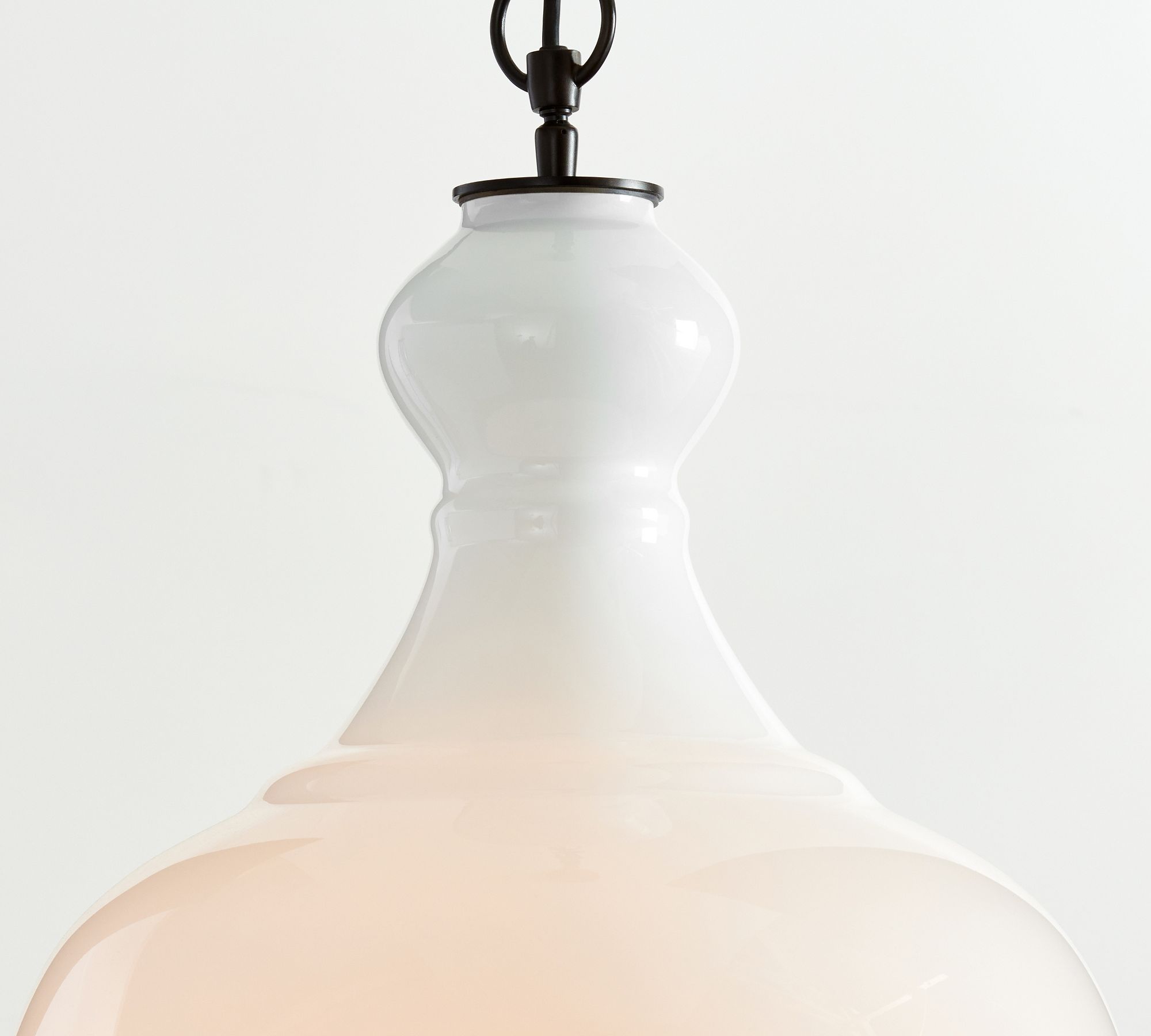 Lawson Warbled Milk Glass Pendant – Modern Elegance for Kitchen Island
