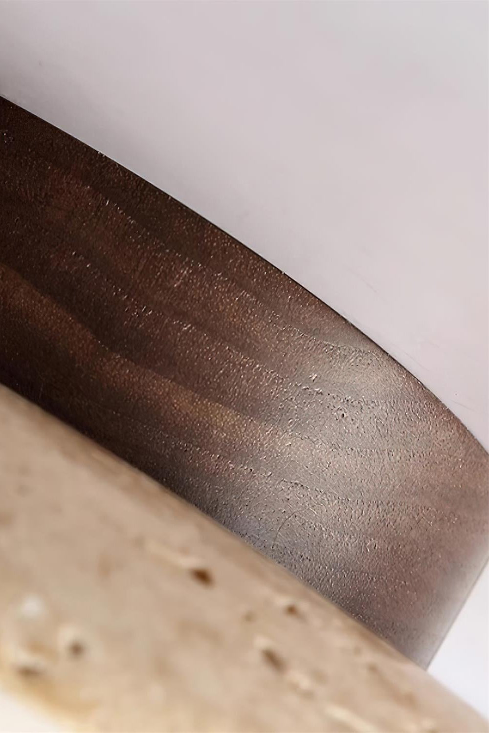 Cylindrical Travertine Wooden Ceiling Lights