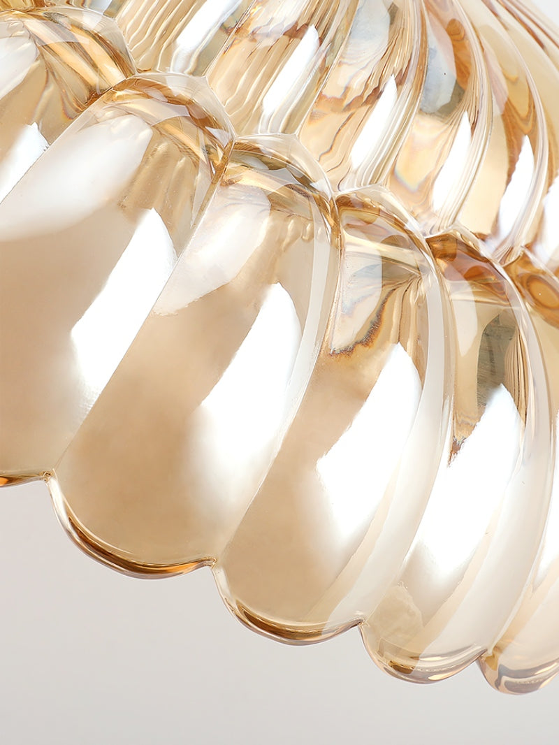 Vintage Glass Double Layer Floral Ceiling Lamp