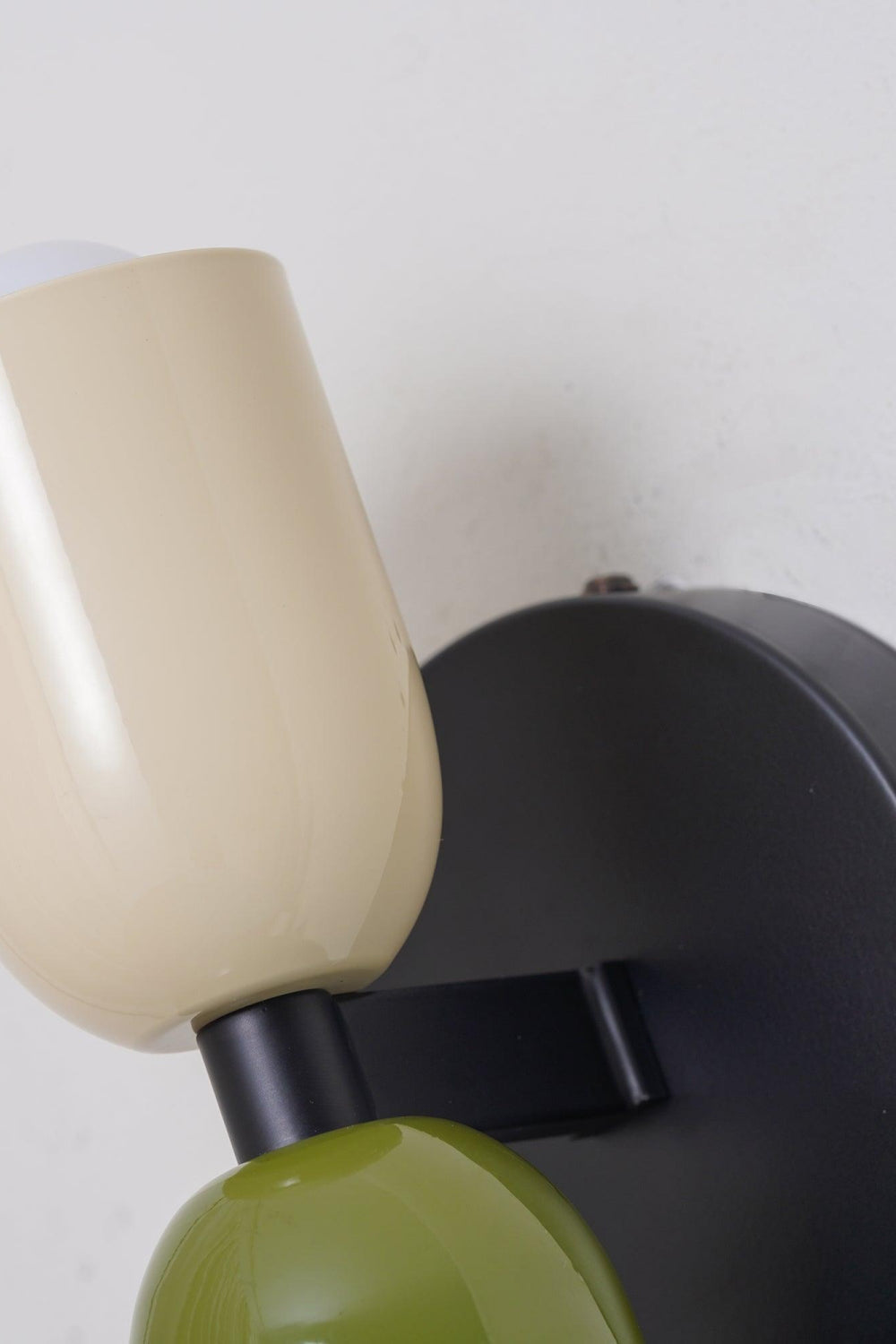 Double head macaroon color up and down wall sconce