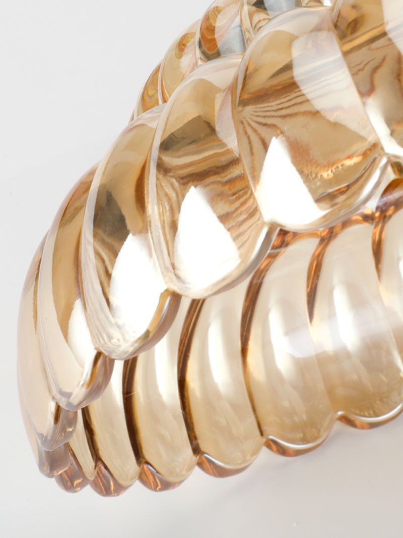 Vintage Glass Double Layer Floral Ceiling Lamp