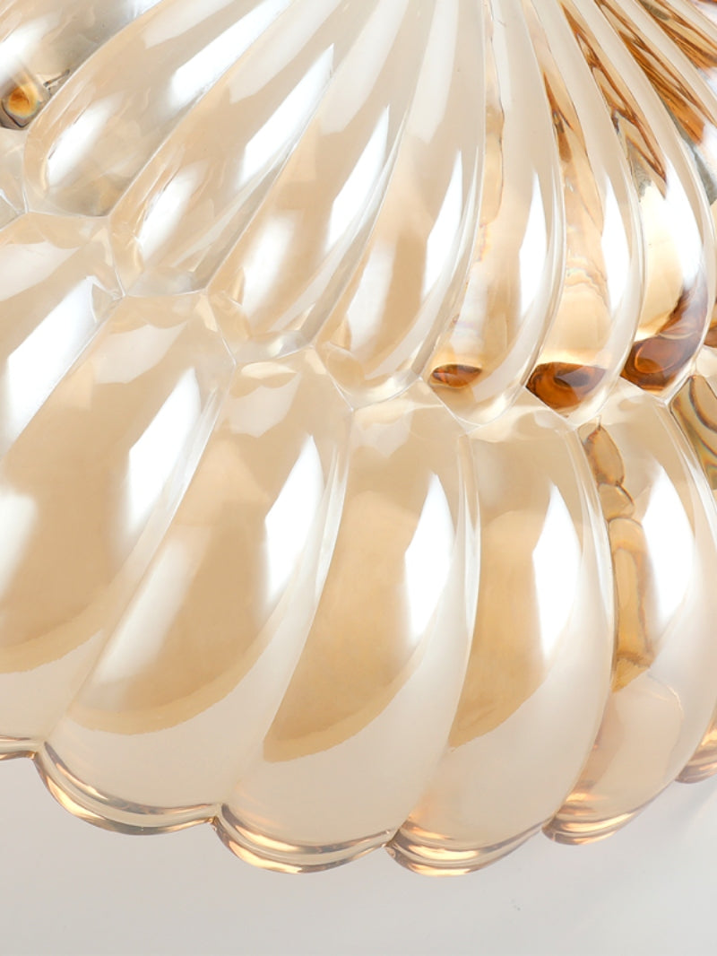 Vintage Glass Double Layer Floral Ceiling Lamp