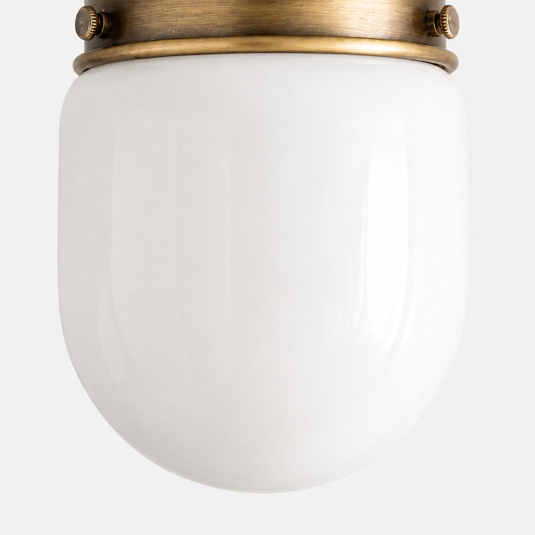 Opalume Glass Flush Mount Ceiling and Wall Light - Art Deco Small Globe Fixture