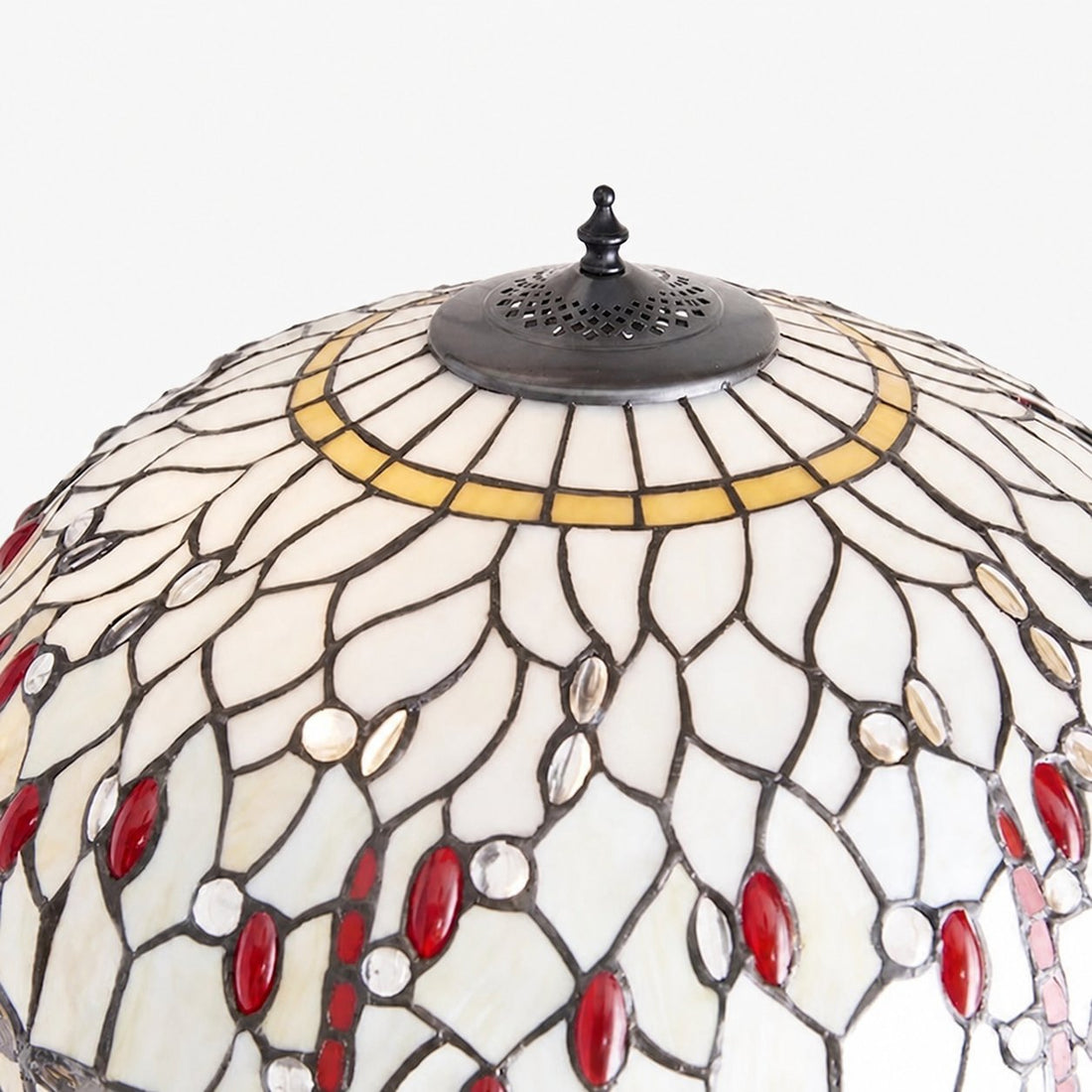 TF Dragonfly Motif Floor Lamp – Vintage Stained-Glass for Living Rooms