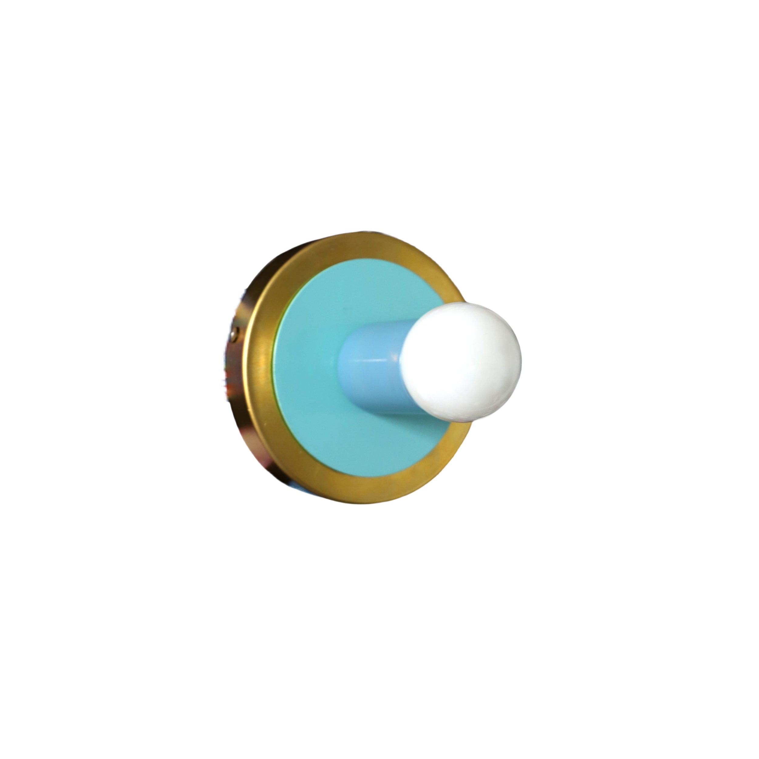 Colorful Wall Sconce - Modern Brass & Chrome Accent Lighting Fixture