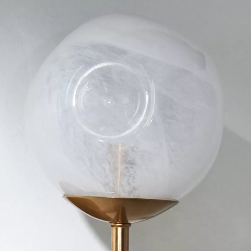 Modo Sculpted Glass Wall Sconce – Modern Diffused-Light Lamp for Entryways