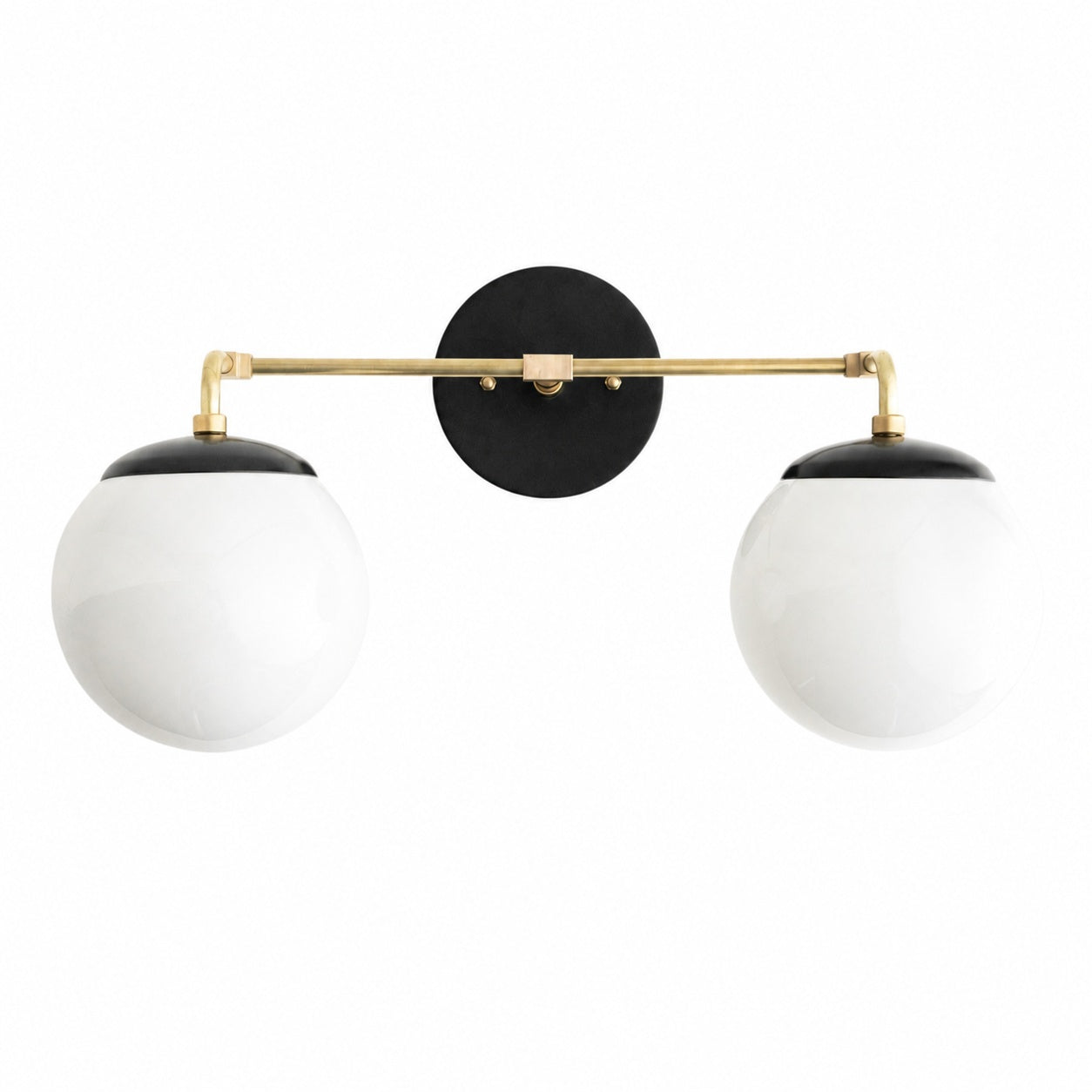 Glorica Glass Wall Sconce - Modern Vintage Vanity Light Fixture