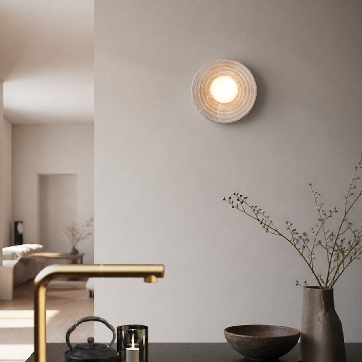 Leigha Alabaster Wall Lamp
