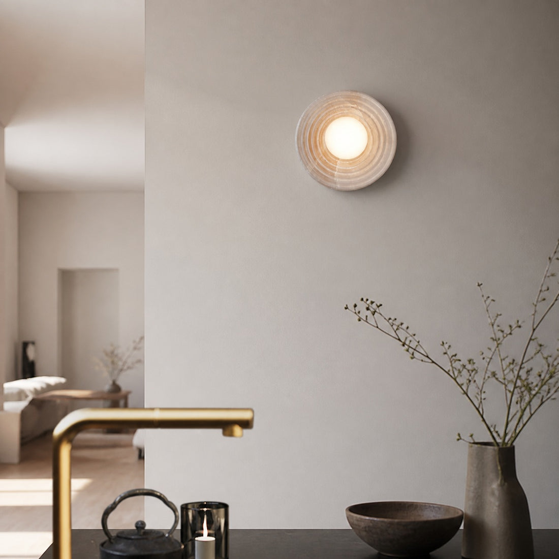 Leigha Alabaster Wall Lamp