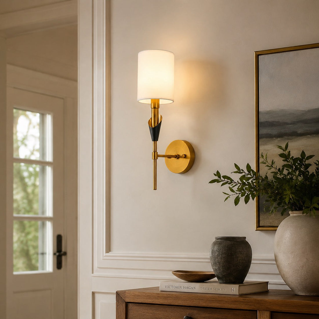 Nordic Fabric Shade Wall Lamp