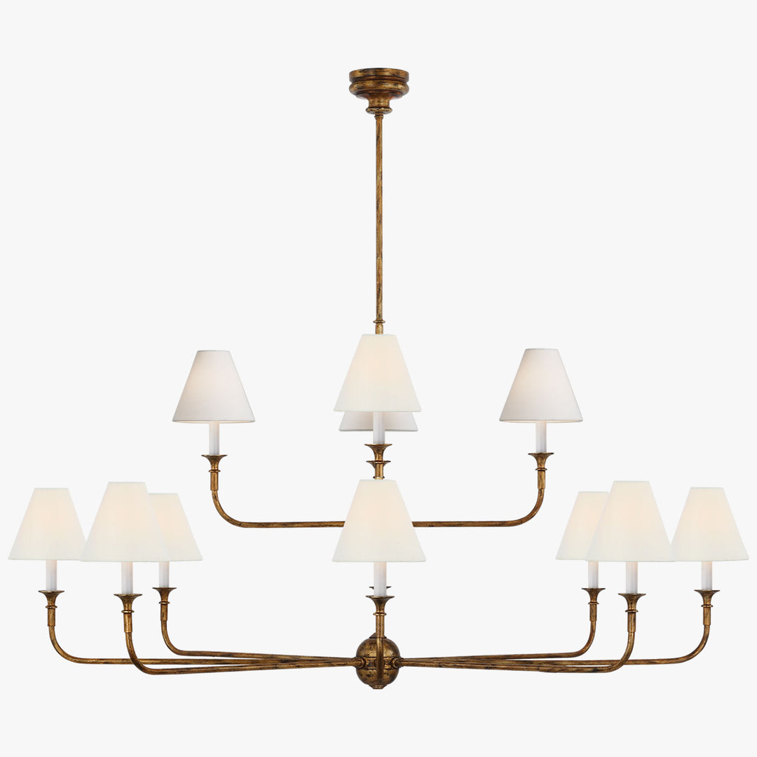 Piaf Grande Modern Industrial Metal Chandelier
