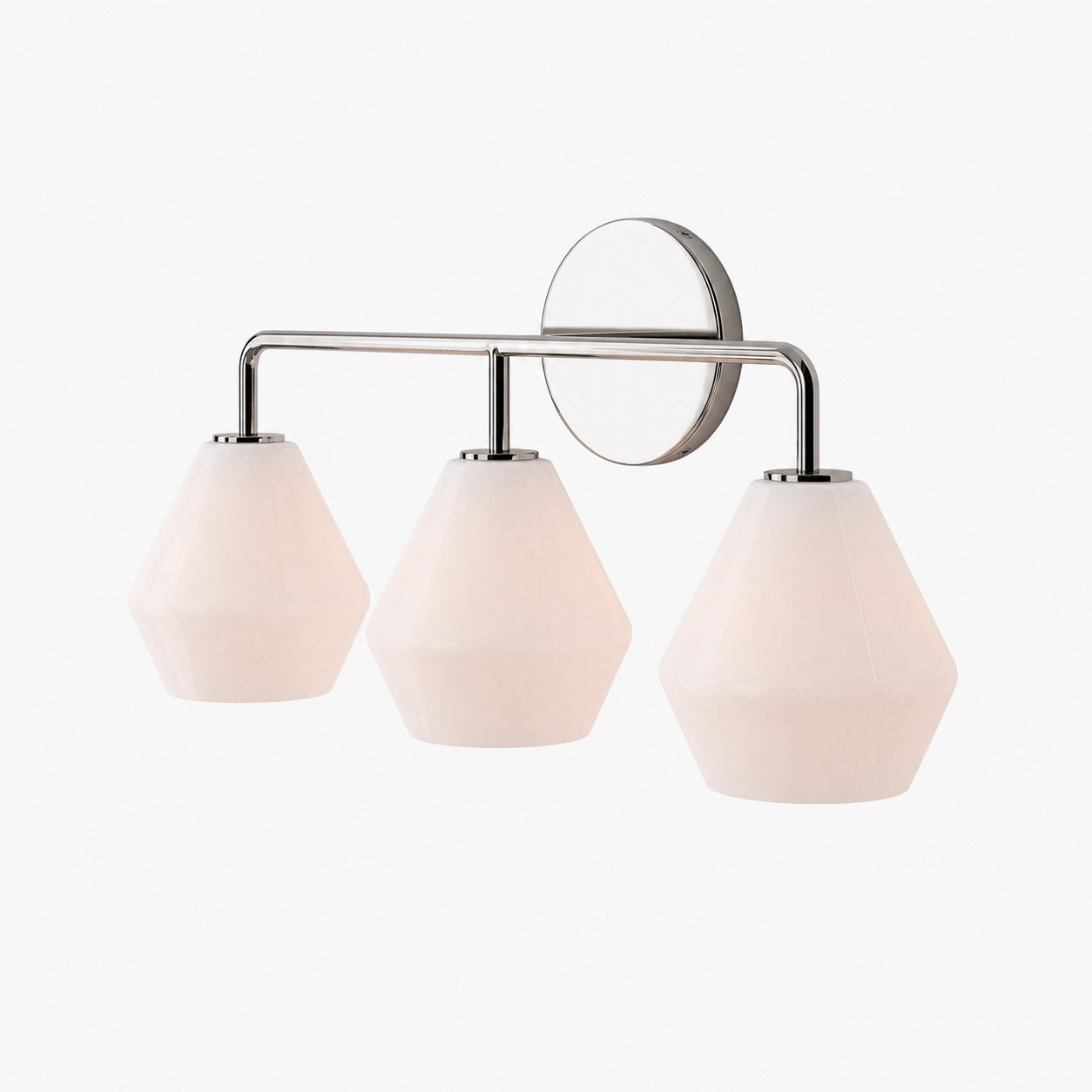Merin Multi Head Dressing Table Wall Lamp - Metal And Glass Sculptural Lamp