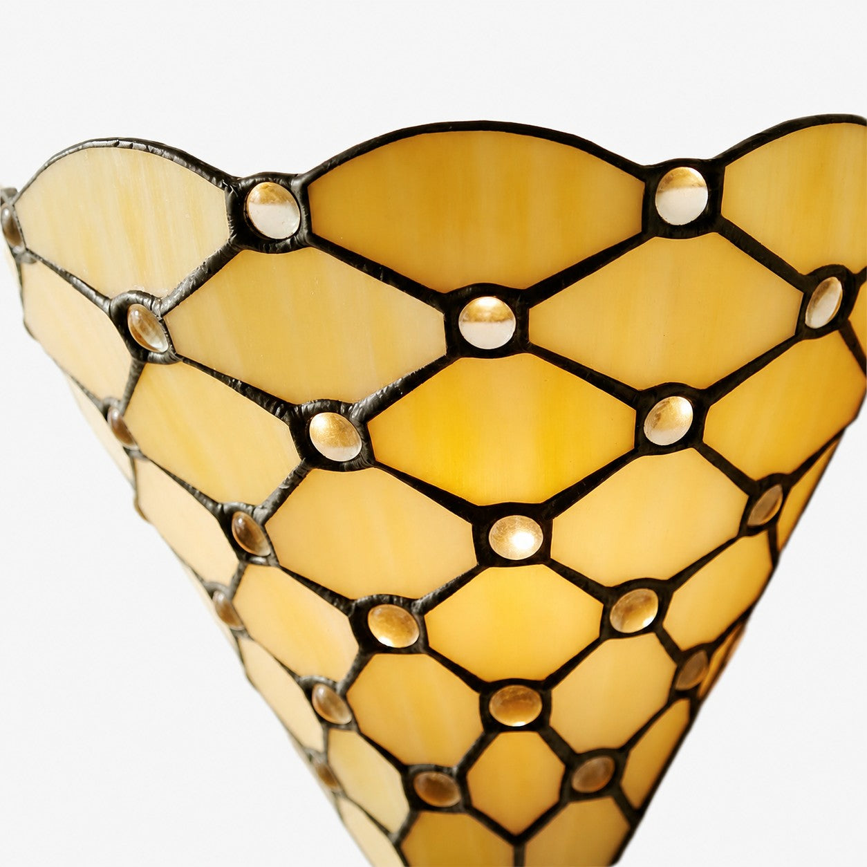 TF Pearl Elegant Glass Wall Light – Wall Sconce for Lounge Bedroom or Hallway