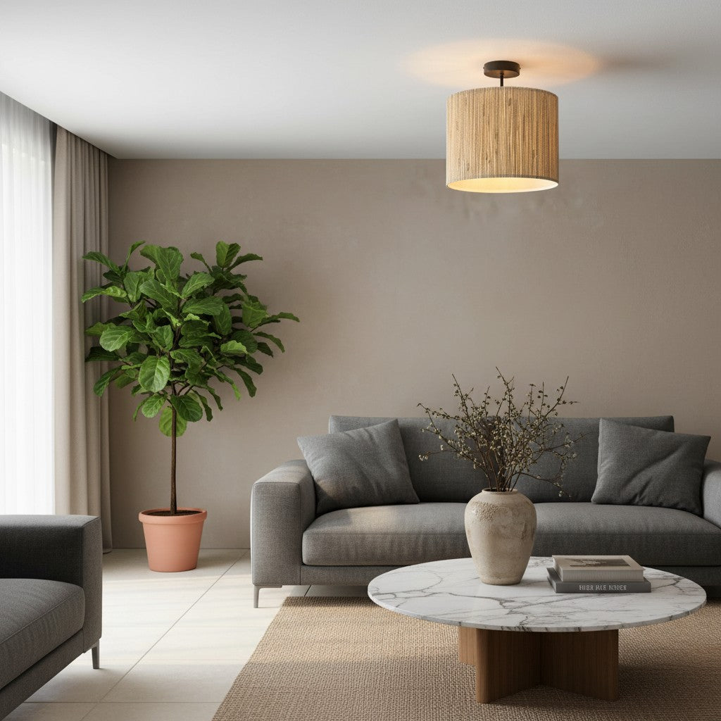 Oceorion Semi-Flush Ceiling Light Elegant Finish - Contemporary Industrial Style for Kitchen Lighting