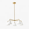 Conica Sculptural 5-Light Cone Chandelier - Modern Glass Lighting for Home