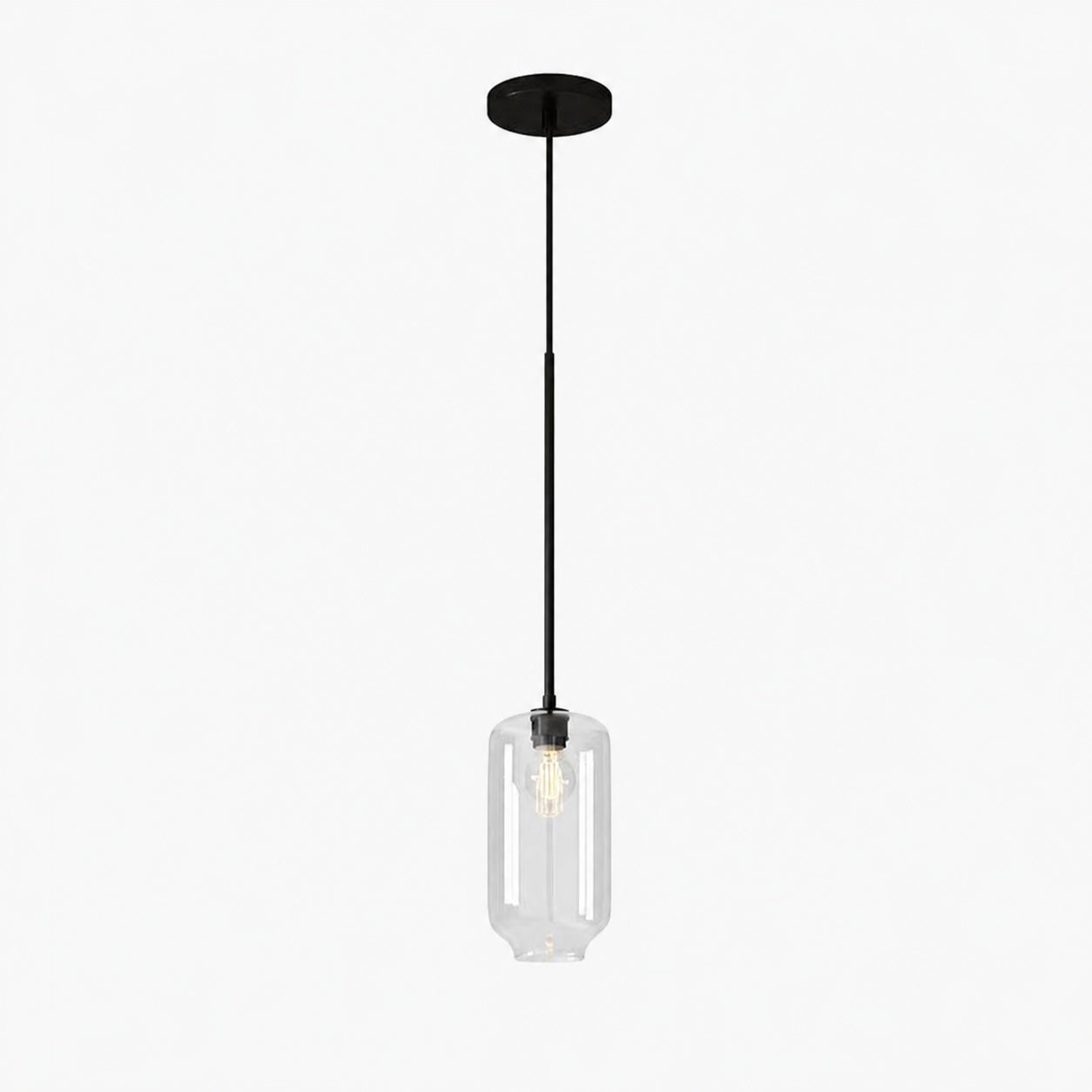 Lumivelle Pebble Pendant Light - Adjustable Glass Shade - Modern Lighting