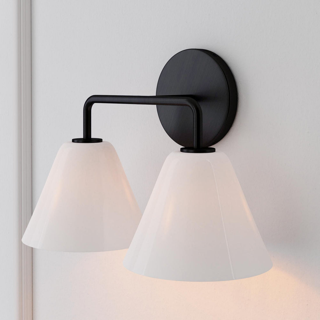 Conica Cone Wall Sconce - 1, 2, 3-Light Modern Glass Lighting