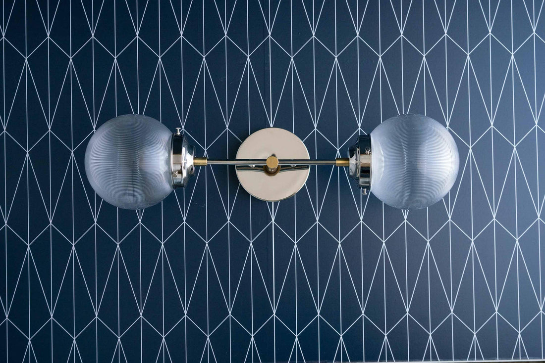 Lumio Globe Versatile Vanity Sconce - Dimmable Light for Bathroom and Hallway Use