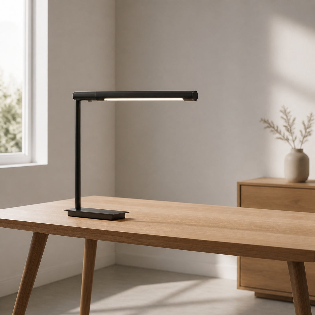 Zorv Task Table Lamp – Timeless Metal Table Lamp with Touch Switch for Study or Living Room
