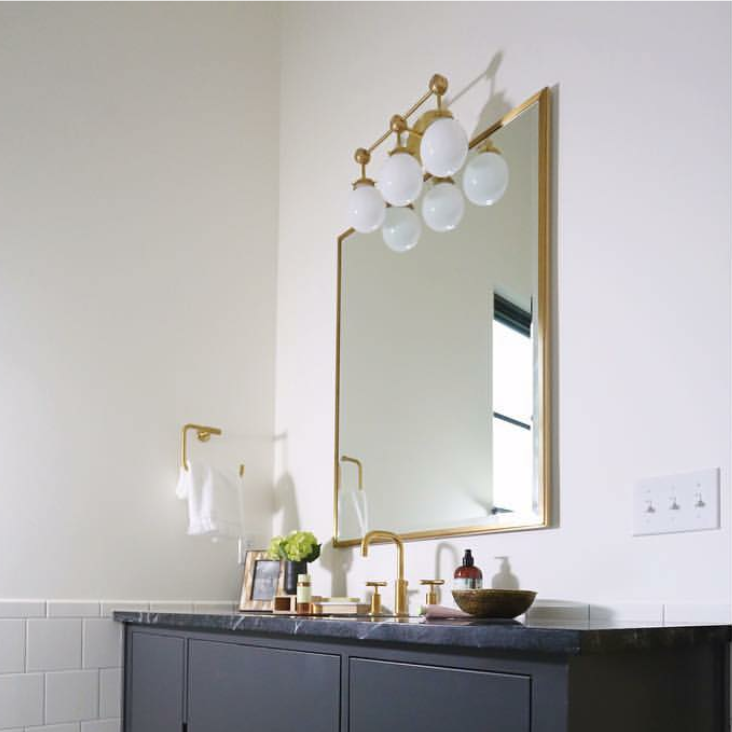 Three-Light Wall Sconce - Modern Brass & Glass Lighting for Home
