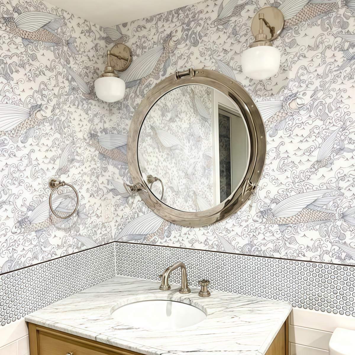 Vintage Schoolhouse Wall Sconce - Brass, Chrome & Black Finish Lighting