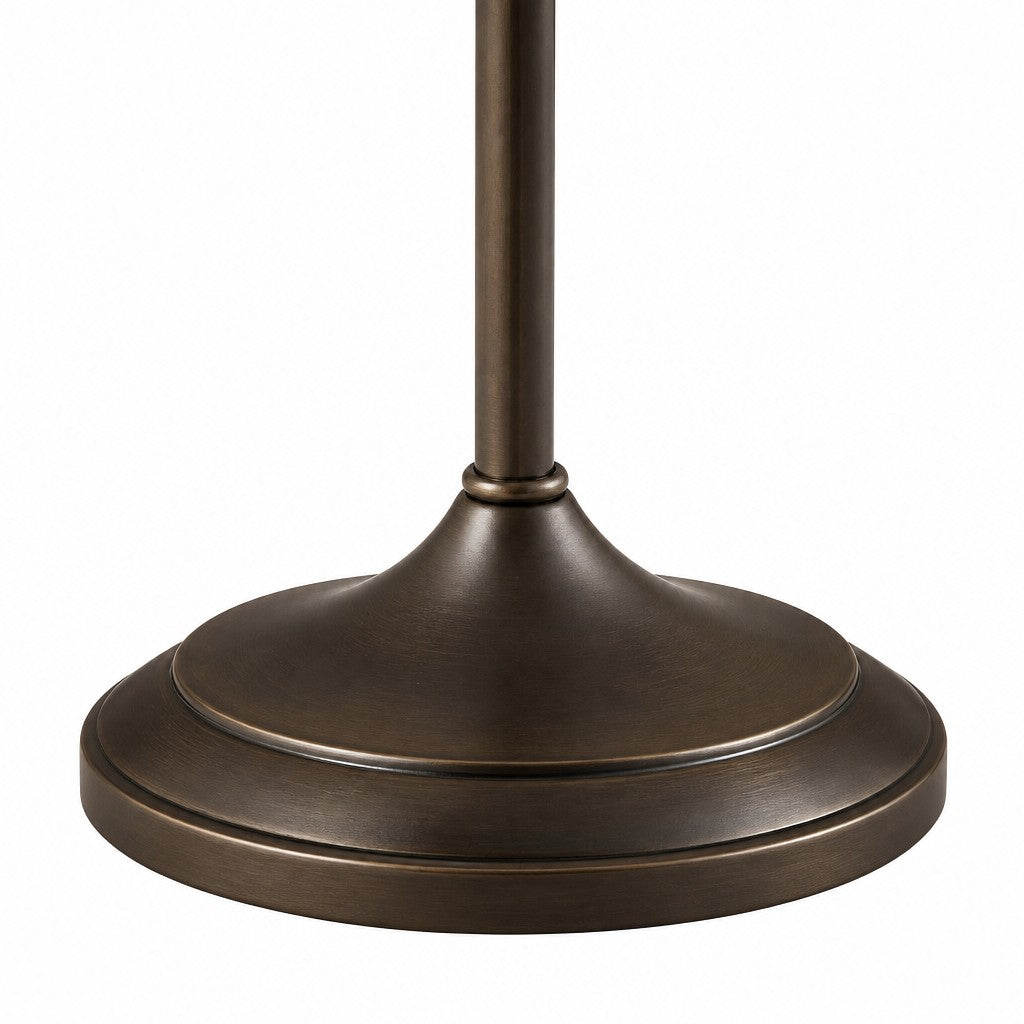 Solmire Floral Gooseneck Floor Lamp - Pleated Fabric Metal Shade for Living Room and Bedroom