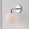 Selvion Artistic Globe Sconce Light - Handcrafted Glass Sculptural Wall Fixture