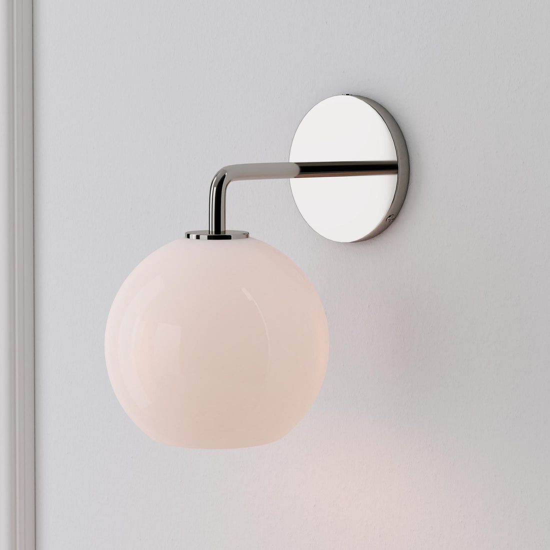 Selvion Artistic Globe Sconce Light - Handcrafted Glass Sculptural Wall Fixture