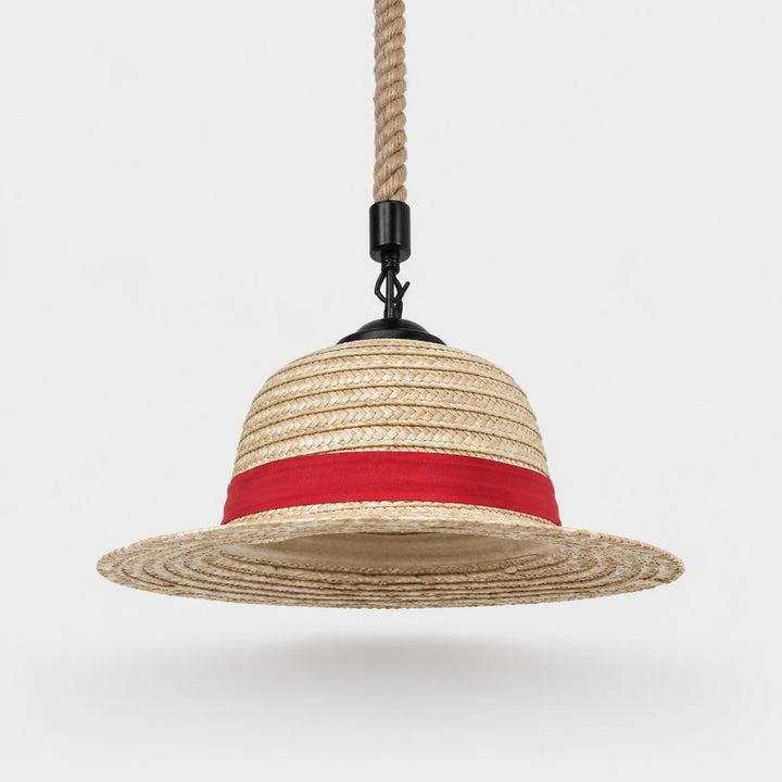 Straw hat pendant view 2