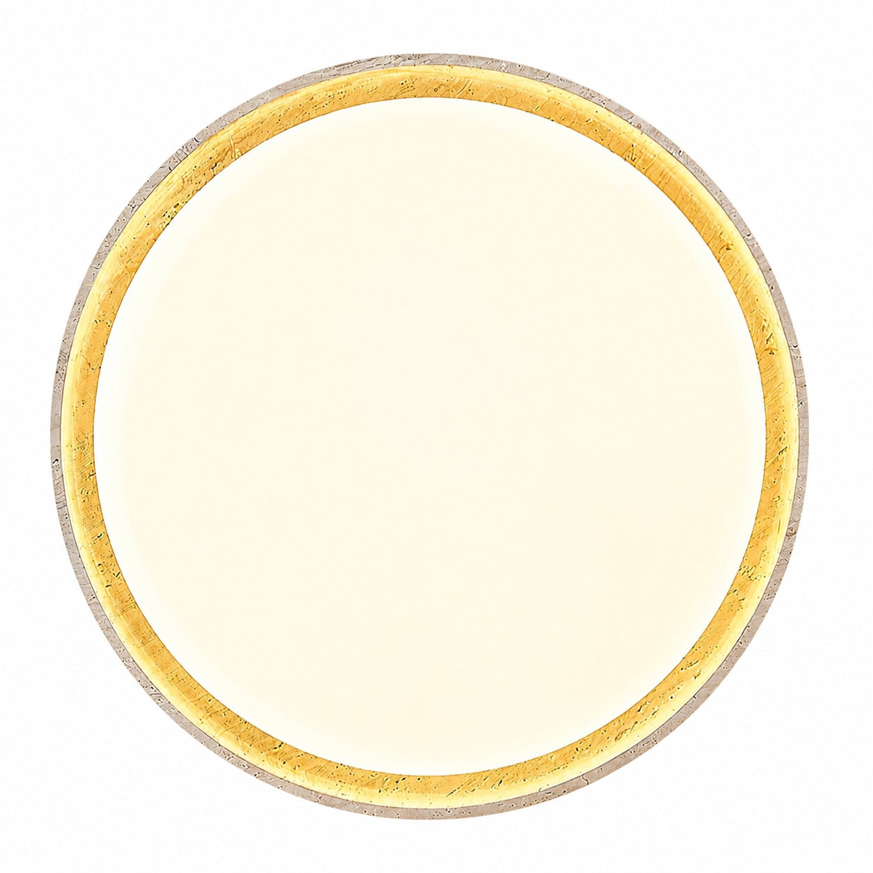 Ultra-thin Round Travertine Ceiling Lamp