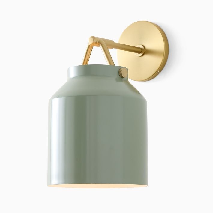 Hanton Modern Minimalist Brass and Glass Sconce – Damp Rated for Bathrooms