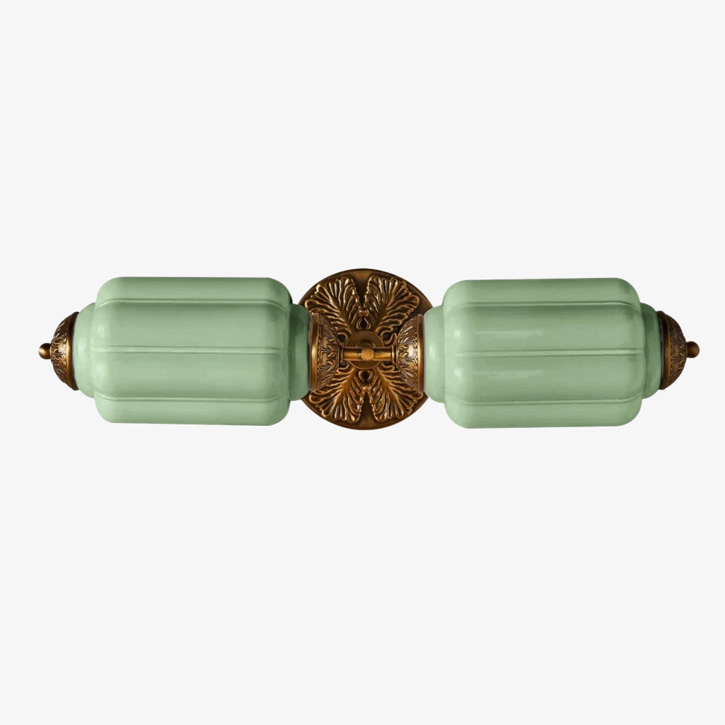 Eloise Brass Wall Sconce – Elegant Milk Glass Vintage Lighting