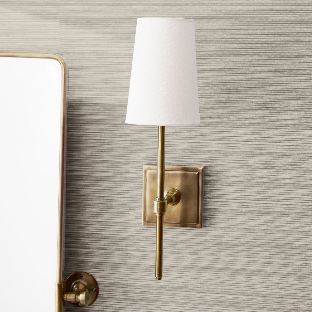 Derlina White Linen Shades Wall Lamp – Retro Metal Multi-Head Lighting Fixture