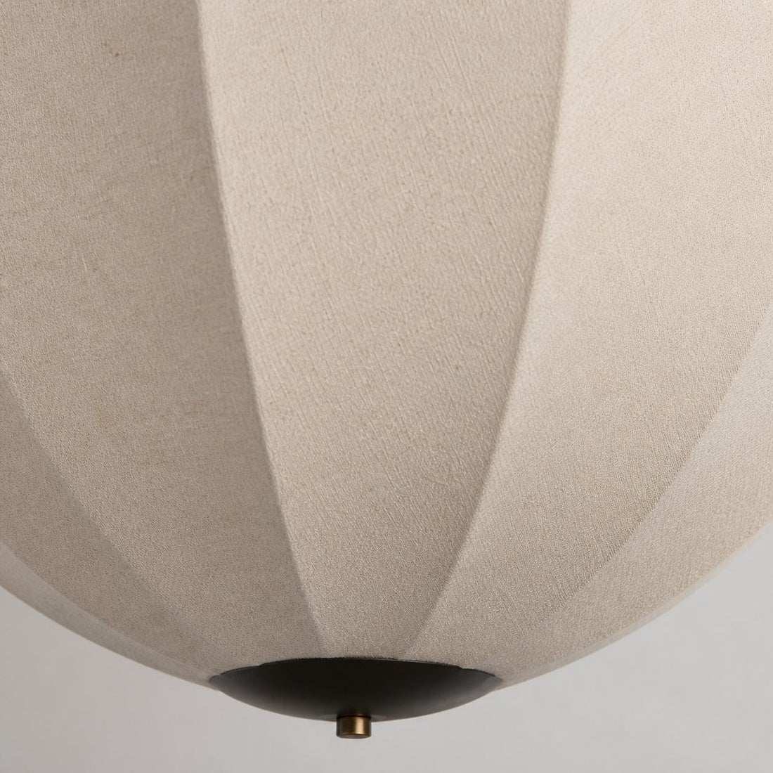 Lumarys Pendant / Flush Mount Lamp – Botanical-Inspired Linen Shade for Dining Area or Living Room