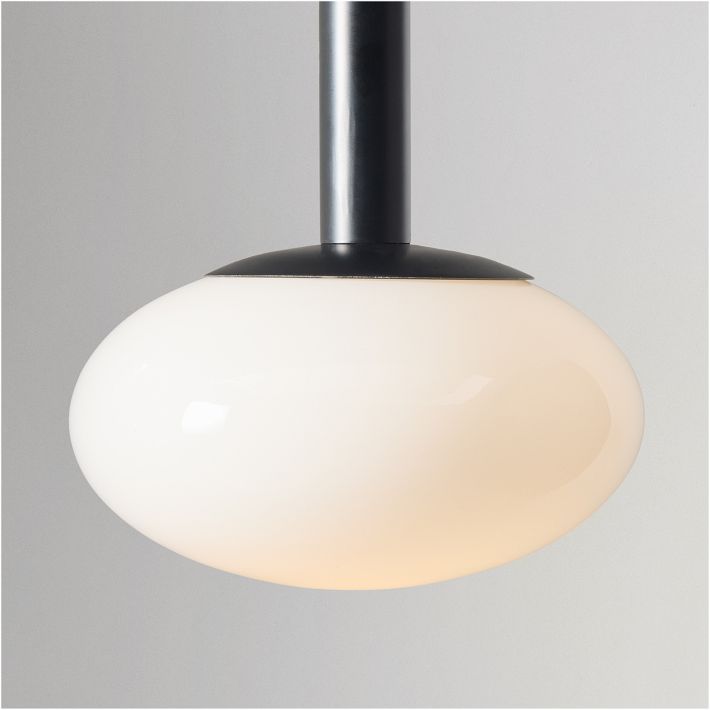 Rolvona Globe Pendant Light - Modern Oval Shade Hanging Lamp