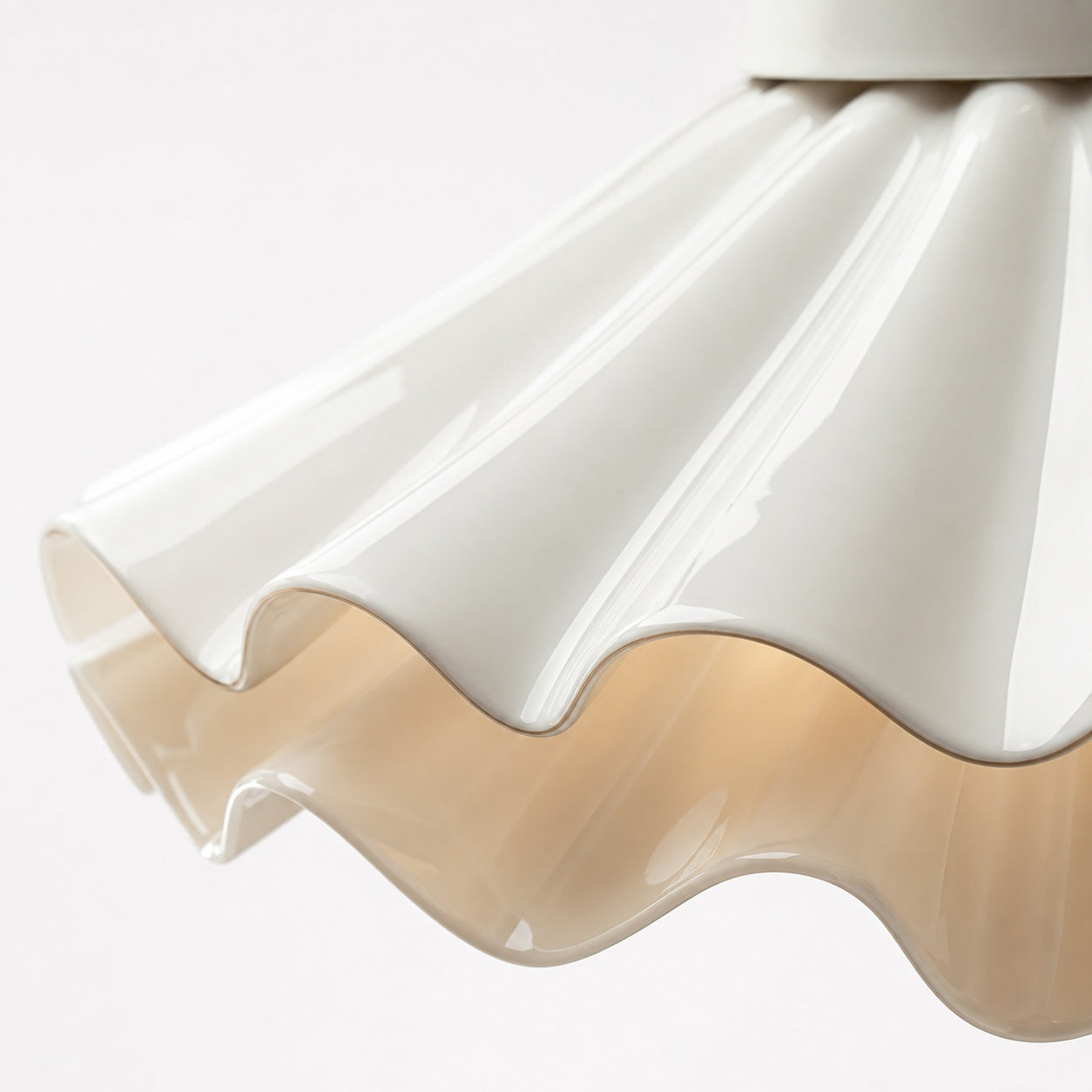 Arluneva Artistic Wave Pendant Lamp - Modern Handcrafted Ceramic Light for Living Room
