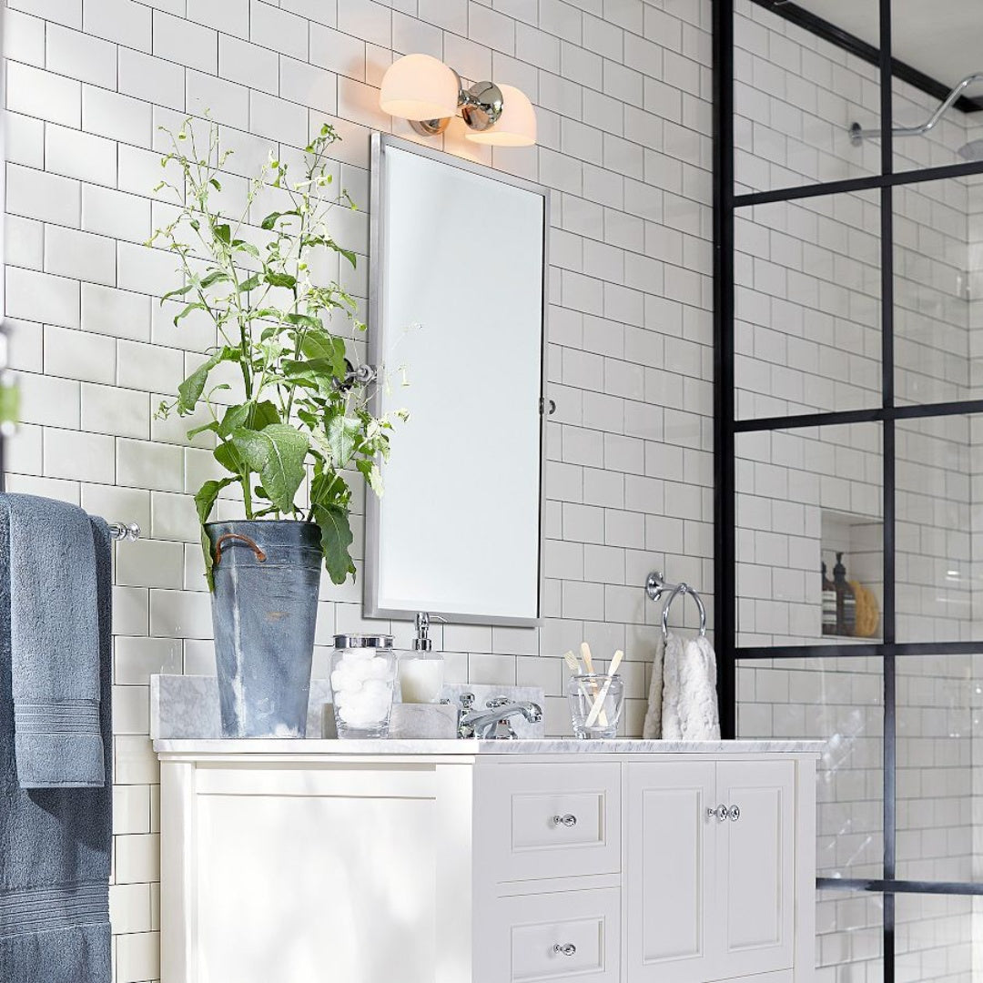 Modern Mercer Double Horizontal Metal Wall Sconce