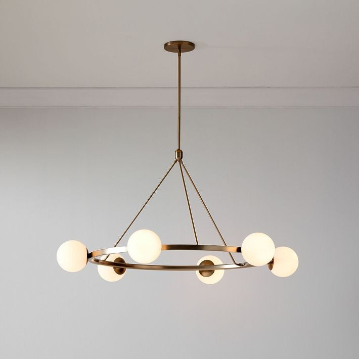 Brelia Elegant Modern Globe Chandelier - Multi Heads Light Fixture for Residential and Commercial Spaces