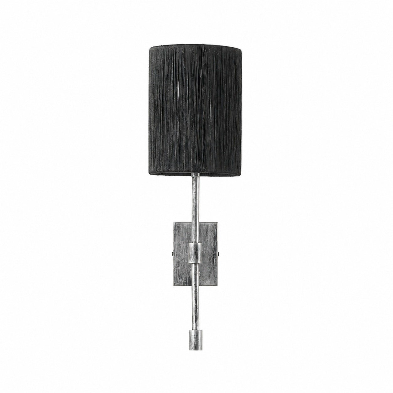 Atticus Fabric Shade Wall Sconce - Modern Brass Wall Light for Bedroom and Hallway