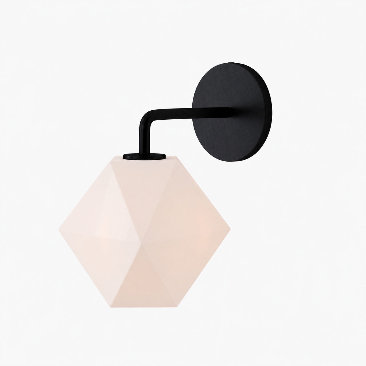 Talvior Geometric Modern Bathroom Sconce - Faceted Shade Light in Luxe Finishes