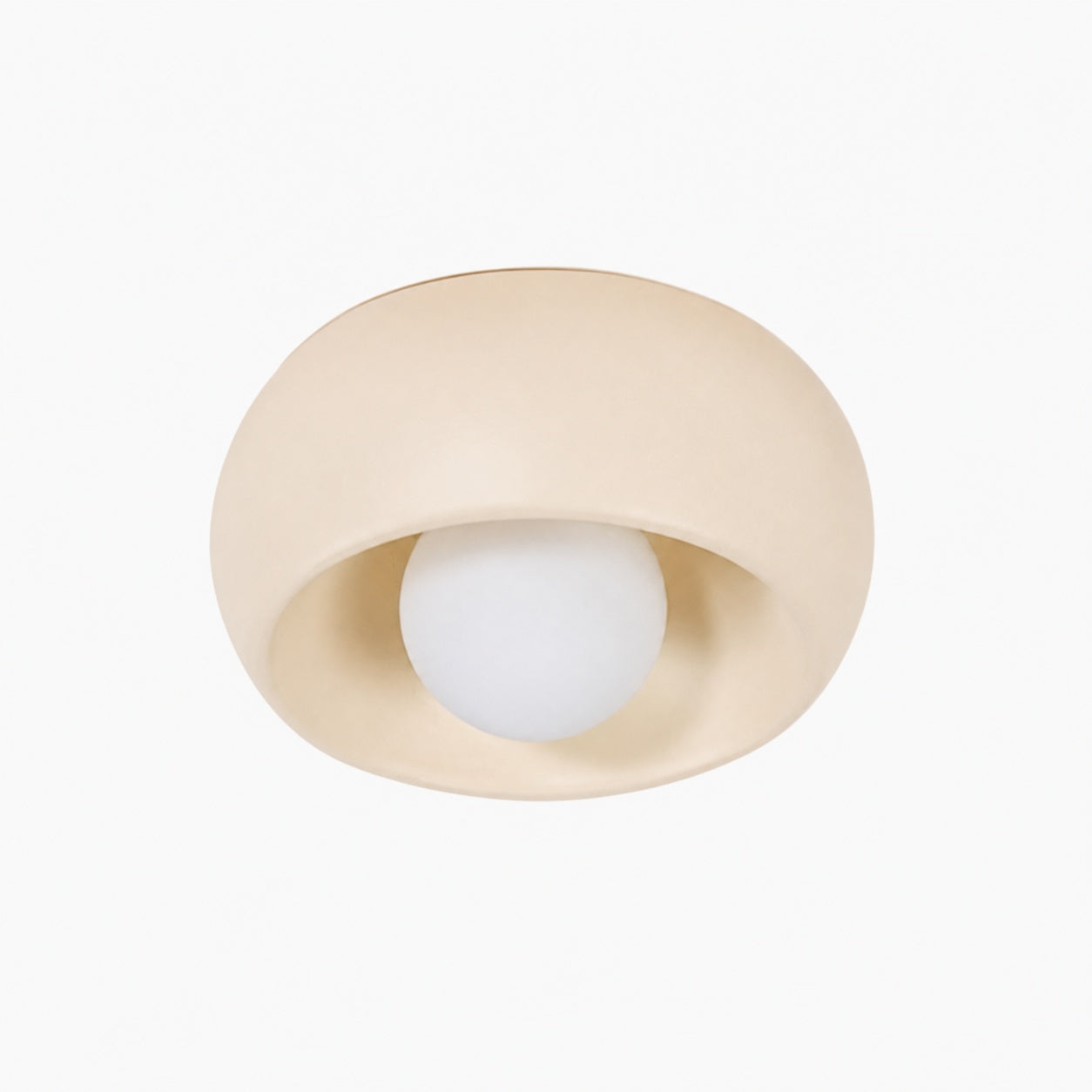 Aurelox Round Flush Mount Ceiling Light Clean Geometric Fixture - Contemporary Indoor Lighting