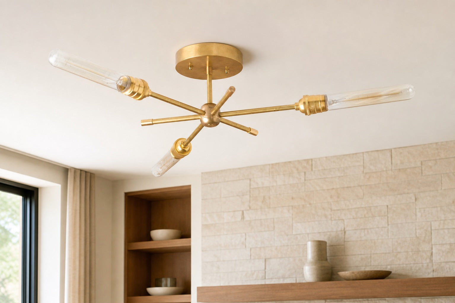 Mobilux Line Industrial Chandelier - Modern Ceiling Light Fixture for Home