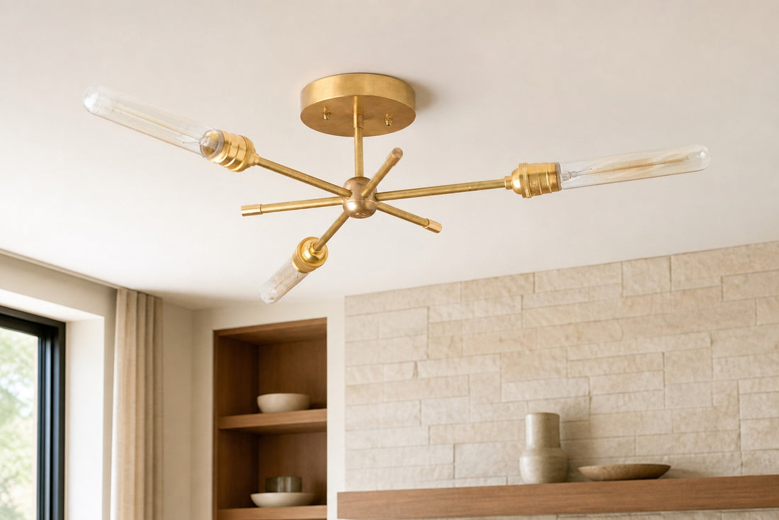 Mobilux Line Industrial Chandelier - Modern Ceiling Light Fixture for Home