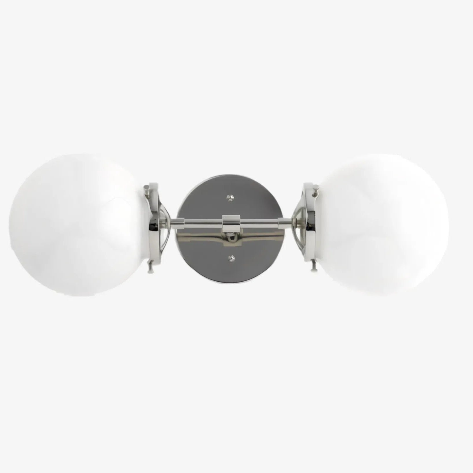 Lumio Globe Art Deco Vanity Light -  Opal Globe Bathroom Sconce