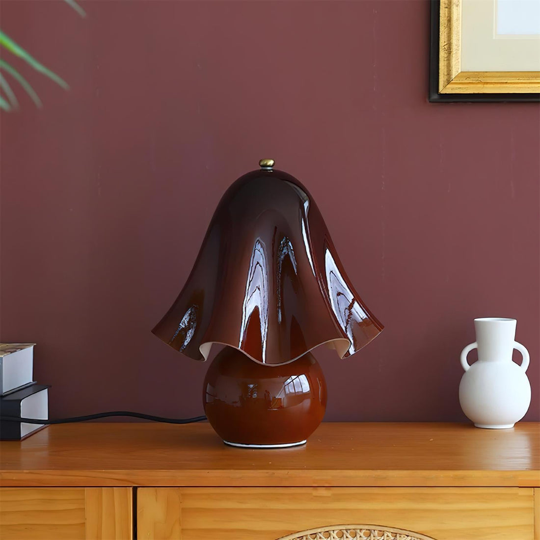 Bellina Decorative Table Lamp - Sculptural Bell Flower Shape