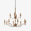 Tela Brass and Nickel Chandelier – Elegant Multi-Light Fixture for Foyers and Kitchens