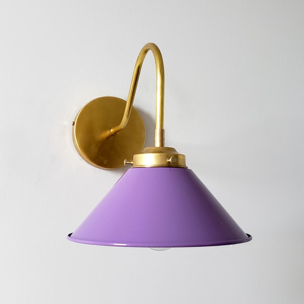 Curved Arm Wall Sconce - Accent Lighting For Bedroom & Hallway